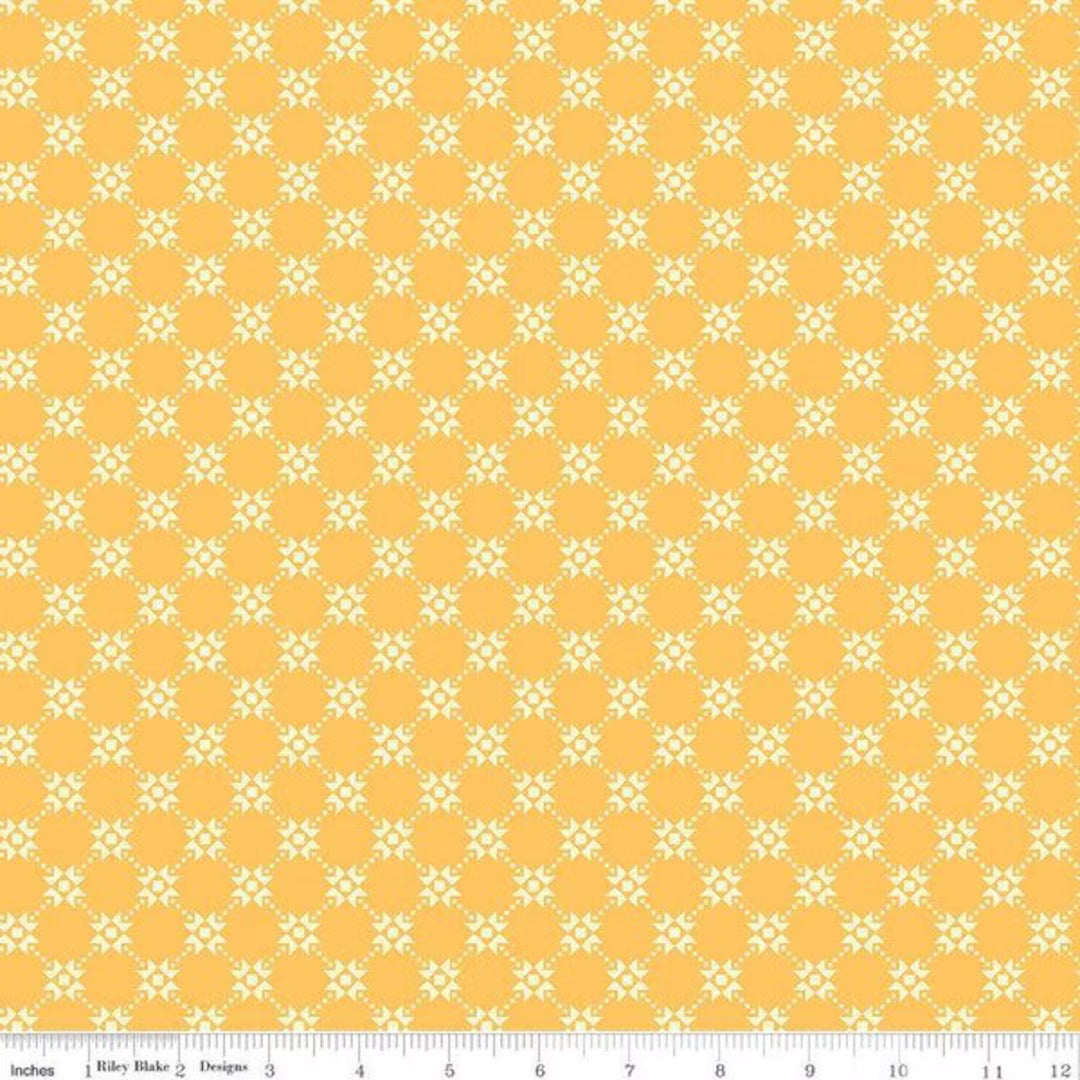 Gingham Cottage Quilty | Yellow 1/2 yard
