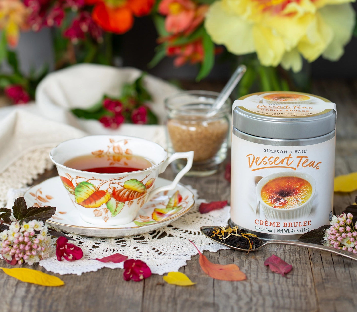 Crème Brulee Black Dessert Tea - The QuilTea Corner