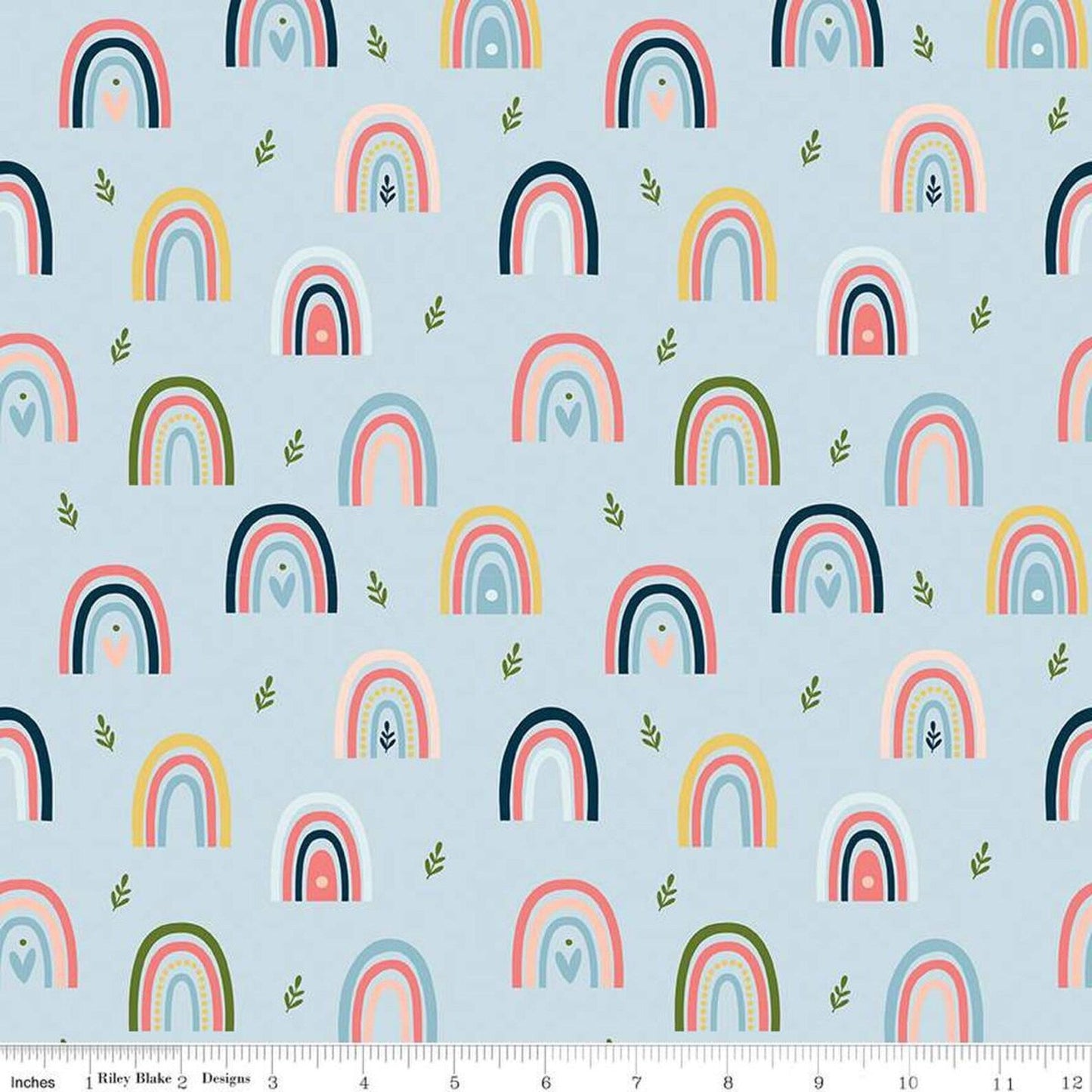 Day in The Life Rainbow | Sky 1/2 yard - The QuilTea Corner