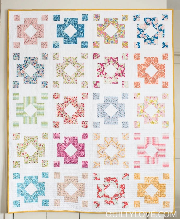 Diamond Lanterns PAPER Quilt Pattern - The QuilTea Corner