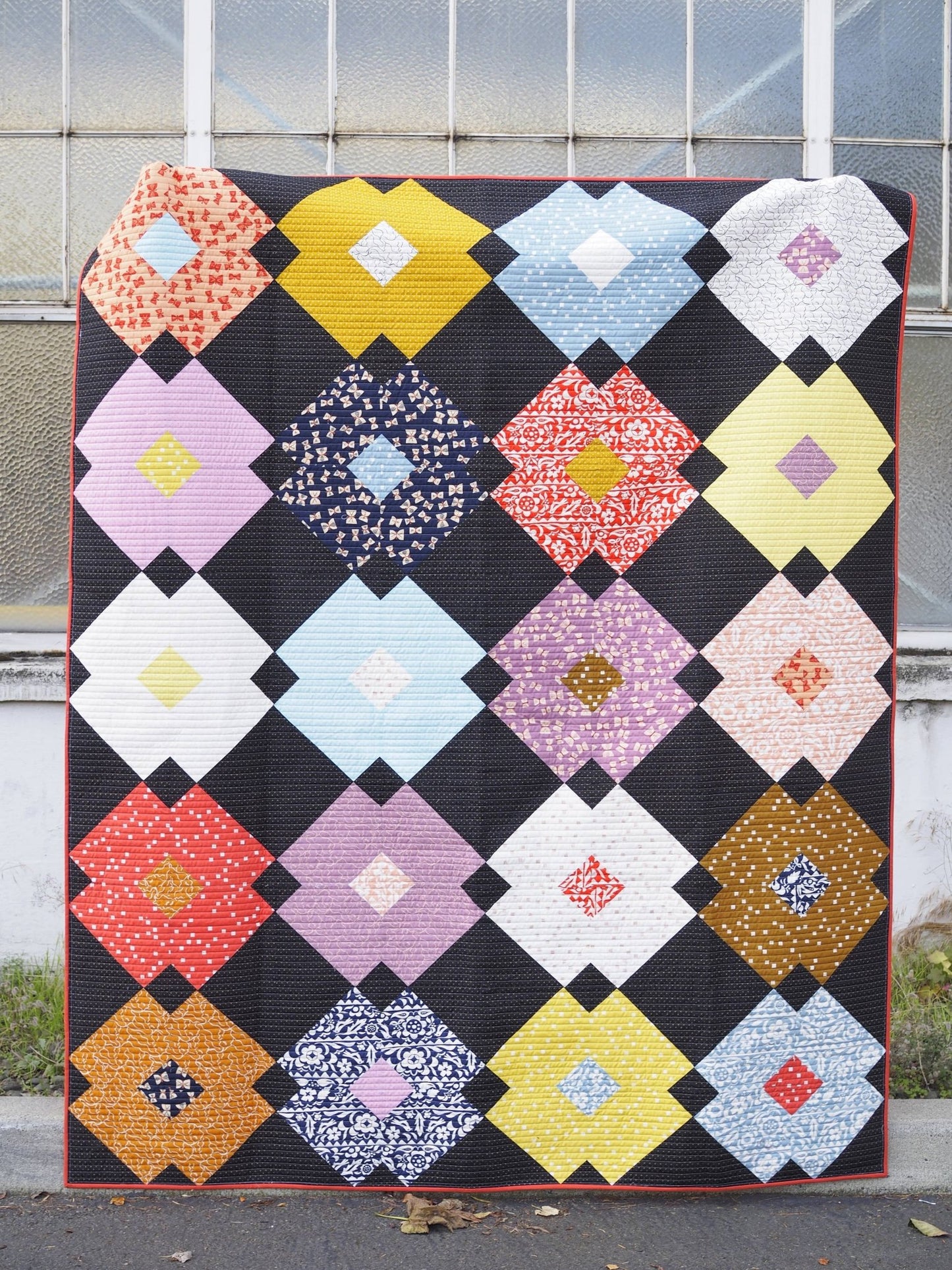 Flower Tile Quilt Pattern - Printed - The QuilTea Corner