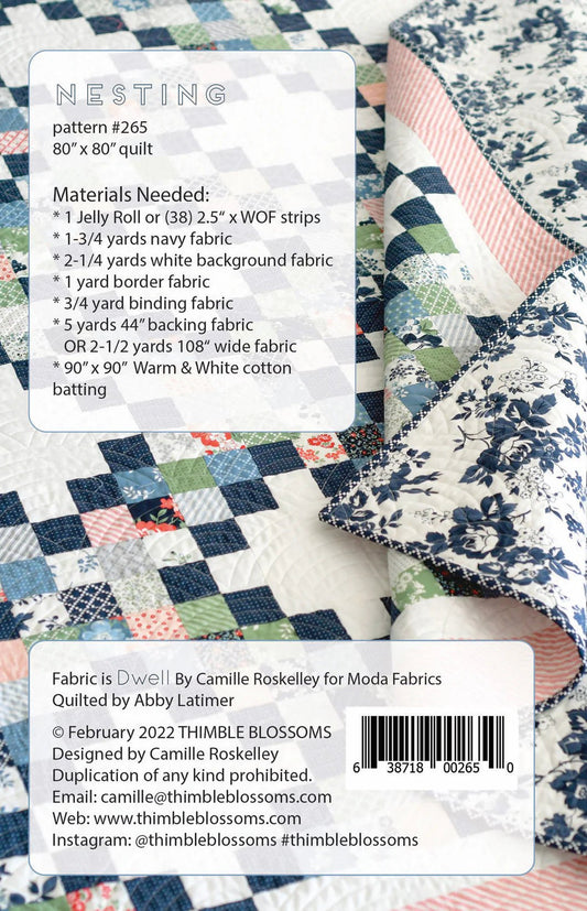 Nesting Paper Pattern By Thimble Blossoms - The QuilTea Corner