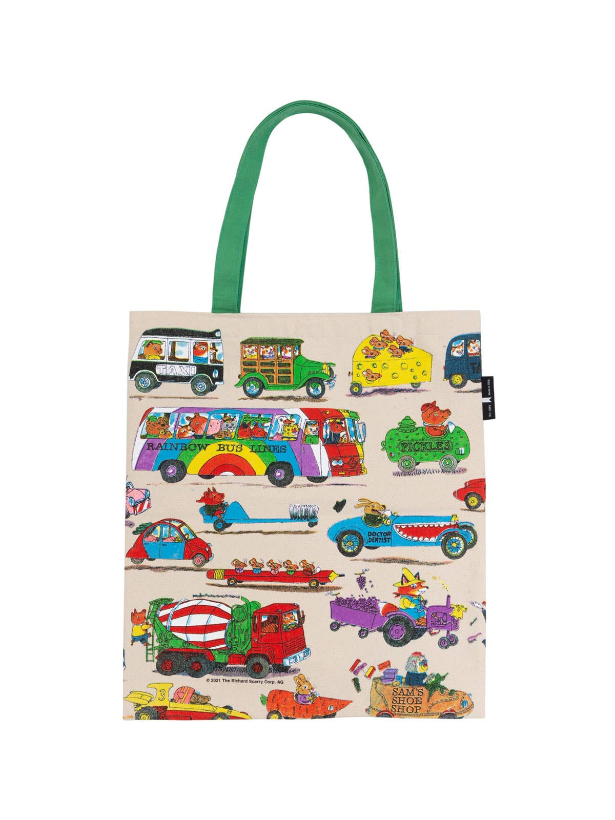 Richard Scarry: Cars and Trucks and Things That Go Tote Bag - The QuilTea Corner