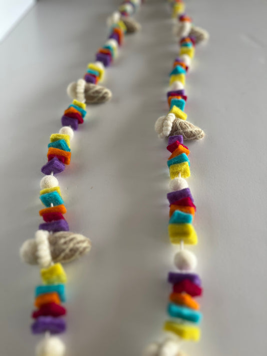 Ice Cream Confetti Felt Garland - The QuilTea Corner