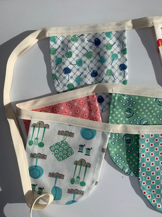 Cookbook Kitchen Decor Pennant Flags