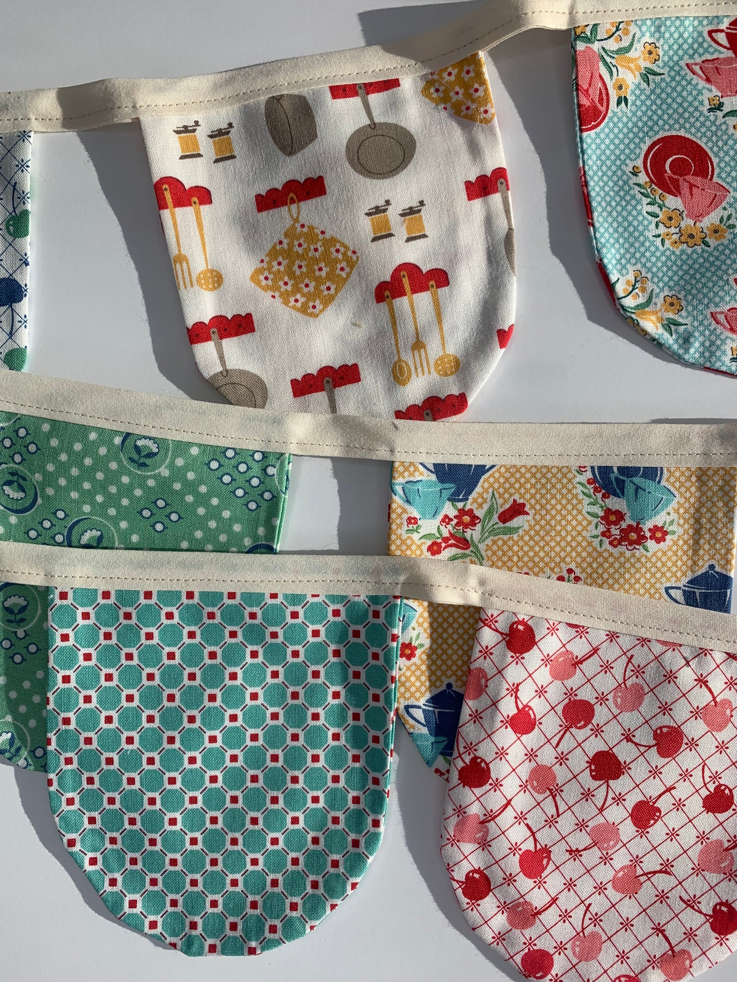 Cookbook Kitchen Decor Pennant Flags