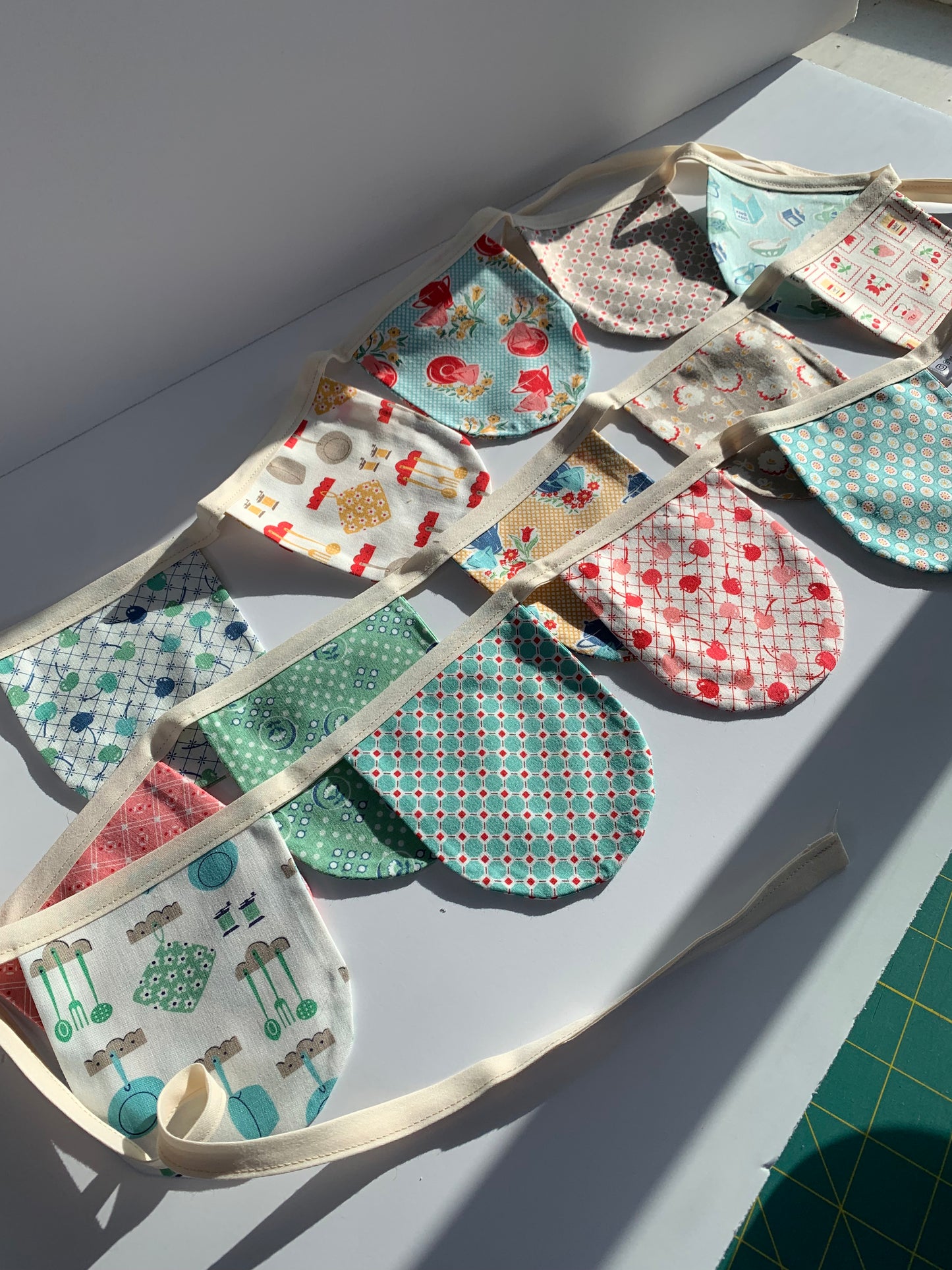 Cookbook Kitchen Decor Pennant Flags