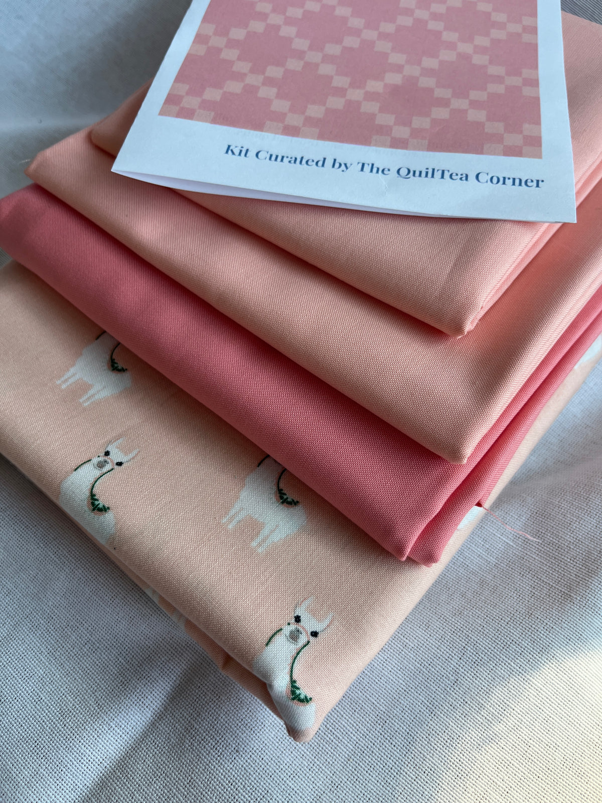 Toddler Irish Chain Quilt Kit - Coral | Toddler Size, All Fabrics Included