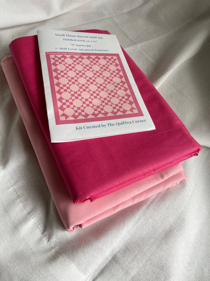 Barrett Two Color Starter Quilt Kit - Small Throw Pink