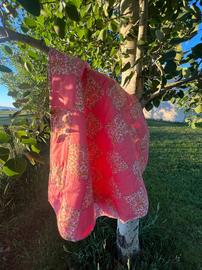 Pink Large Checkered Baby
