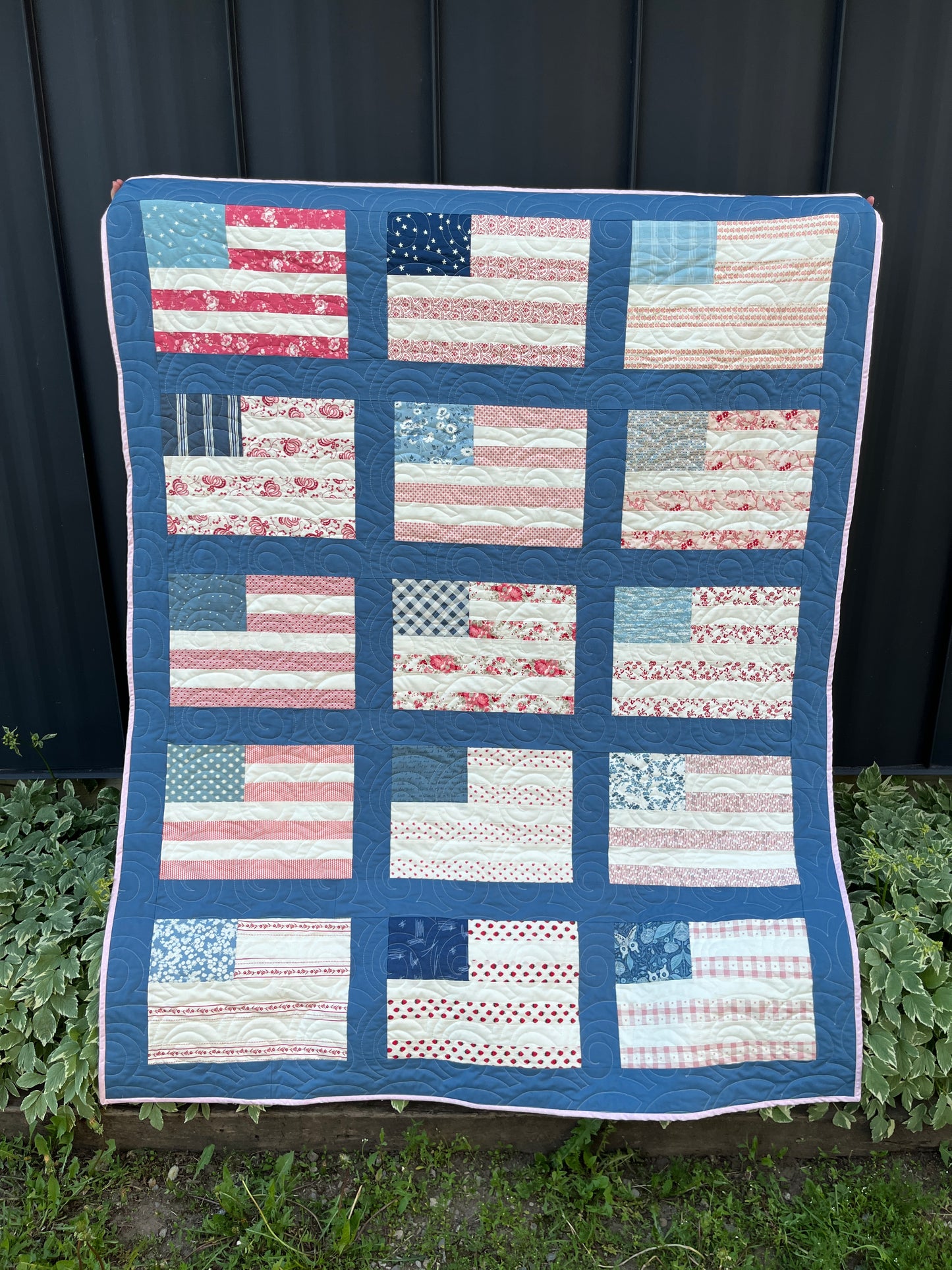 Coastal Flag Quilt – Americana Throw