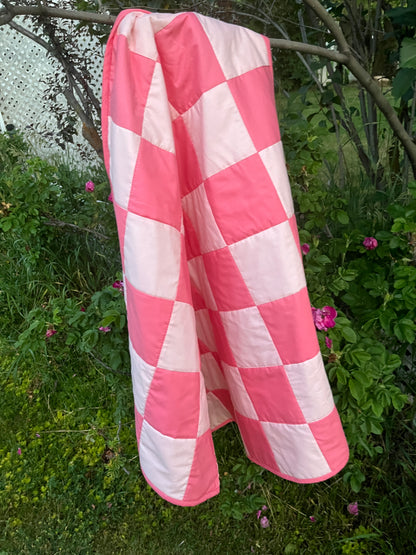 Pink Large Checkered Baby