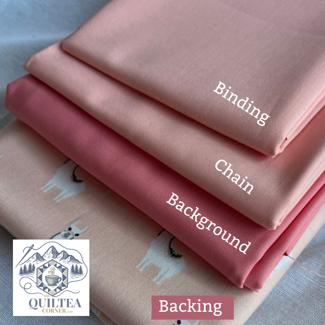 Toddler Irish Chain Quilt Kit - Coral | Toddler Size, All Fabrics Included