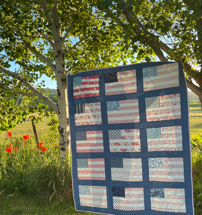 Coastal Flag Quilt – Americana Throw