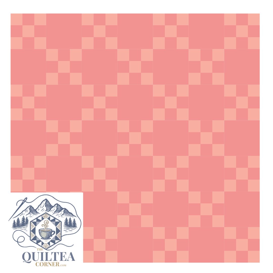 Toddler Irish Chain Quilt Kit - Coral | Toddler Size, All Fabrics Included