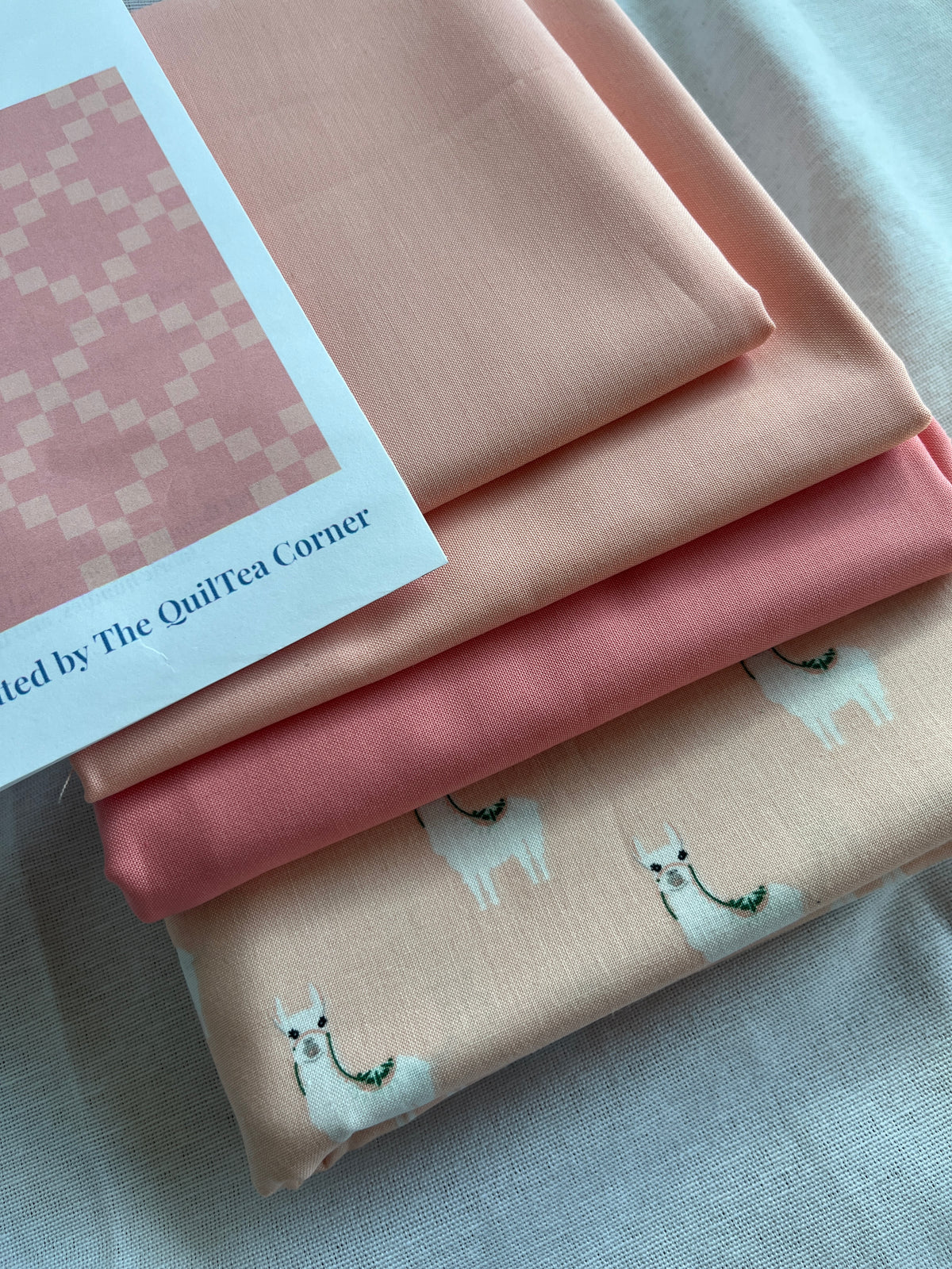 Toddler Irish Chain Quilt Kit - Coral | Toddler Size, All Fabrics Included