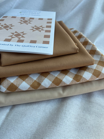 Louis Quilt Kit Tan | Baby Size, All Fabrics Included