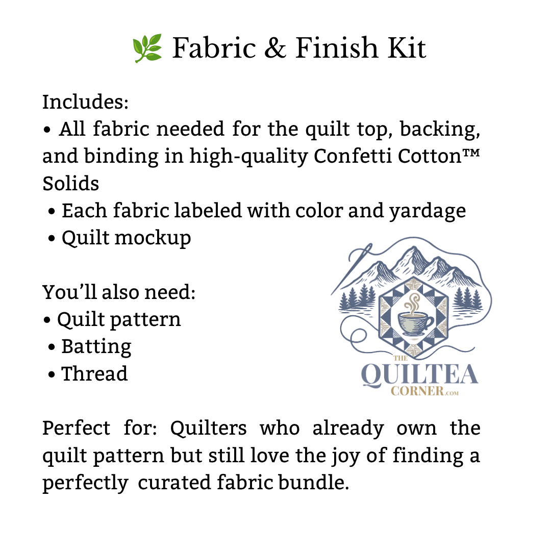 Toddler Irish Chain Quilt Kit - Coral | Toddler Size, All Fabrics Included