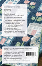 Hometown Paper Pattern By Thimble Blossoms