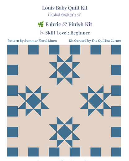 Louis Quilt Kit | Baby Size, All Fabrics Included