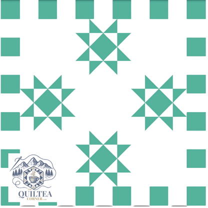 Louis Quilt Kit Green | Baby Size, All Fabrics Included