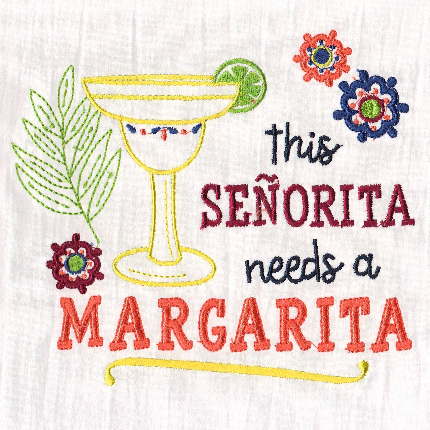 Aunt Martha's® Dirty Laundry Tea Towel - Señorita Margarita - The QuilTea Corner