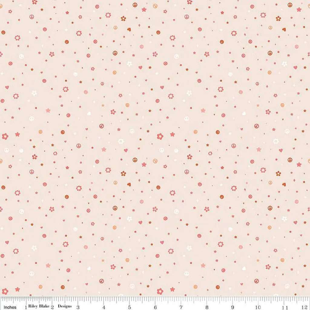 Beasties Beads | Blush 1/2 yard - The QuilTea Corner