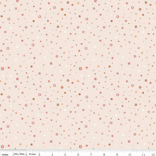 Beasties Beads | Blush 1/2 yard - The QuilTea Corner