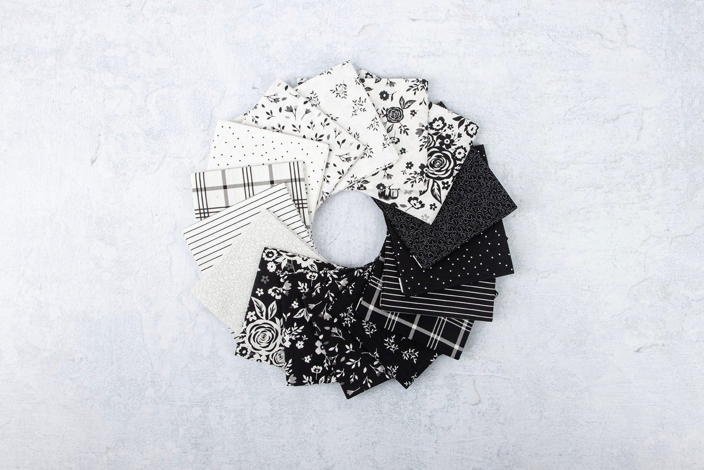 Black Tie 16 pc Fat Quarter Fabric Bundle by Dani Mogstad for Riley Blake Design - The QuilTea Corner