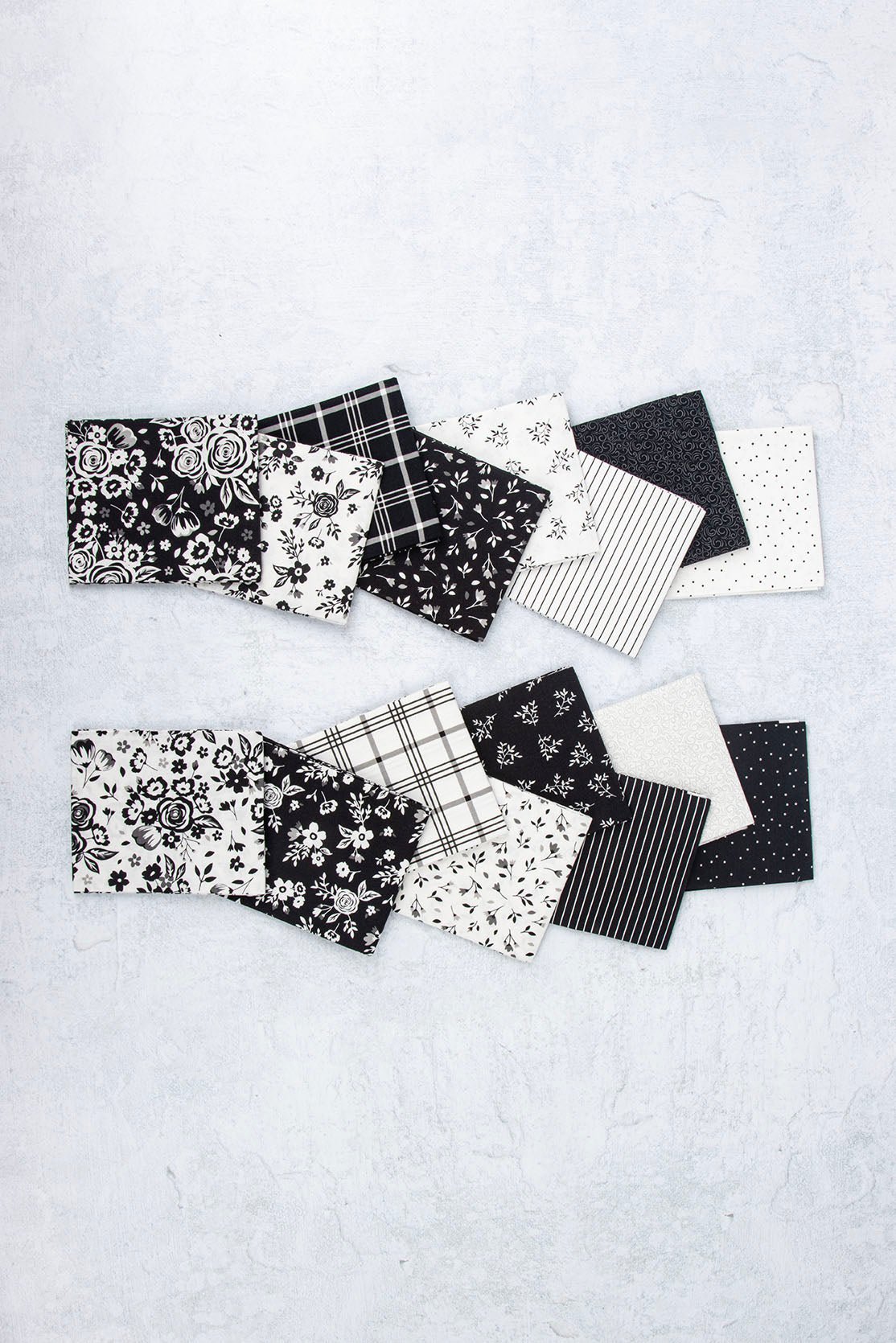 Black Tie 16 pc Fat Quarter Fabric Bundle by Dani Mogstad for Riley Blake Design - The QuilTea Corner