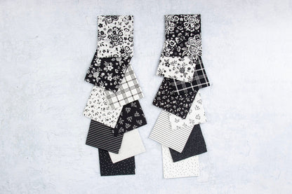 Black Tie 16 pc Fat Quarter Fabric Bundle by Dani Mogstad for Riley Blake Design - The QuilTea Corner