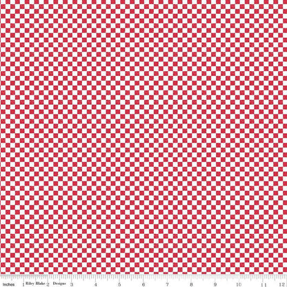 Check Please! 1/4" Check Red - The QuilTea Corner