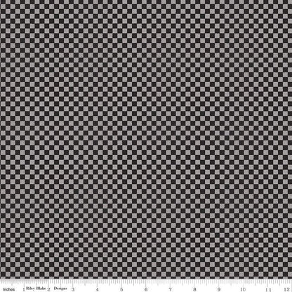 Check Please! 1/4" Tone - on - Tone Check Black - The QuilTea Corner