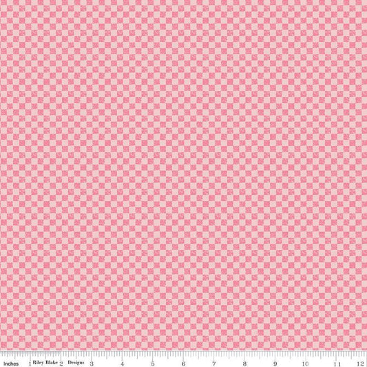 Check Please! 1/4" Tone - on - Tone Check Sugar Pink - The QuilTea Corner
