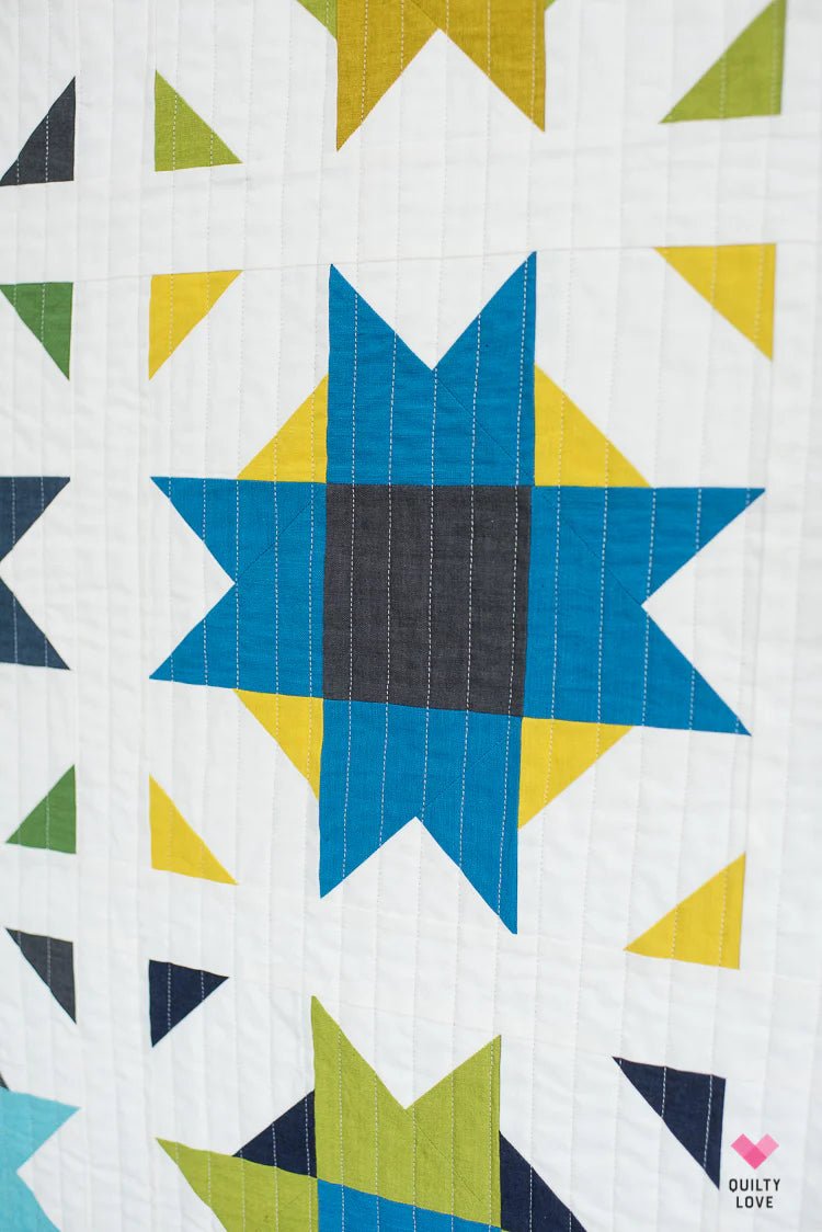 Compass Star PAPER Quilt Pattern - The QuilTea Corner