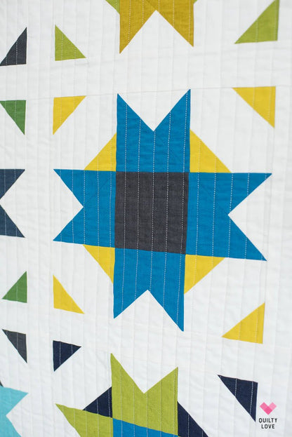 Compass Star PAPER Quilt Pattern - The QuilTea Corner