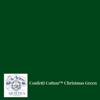 Confetti Cotton™ Christmas Green - The QuilTea Corner
