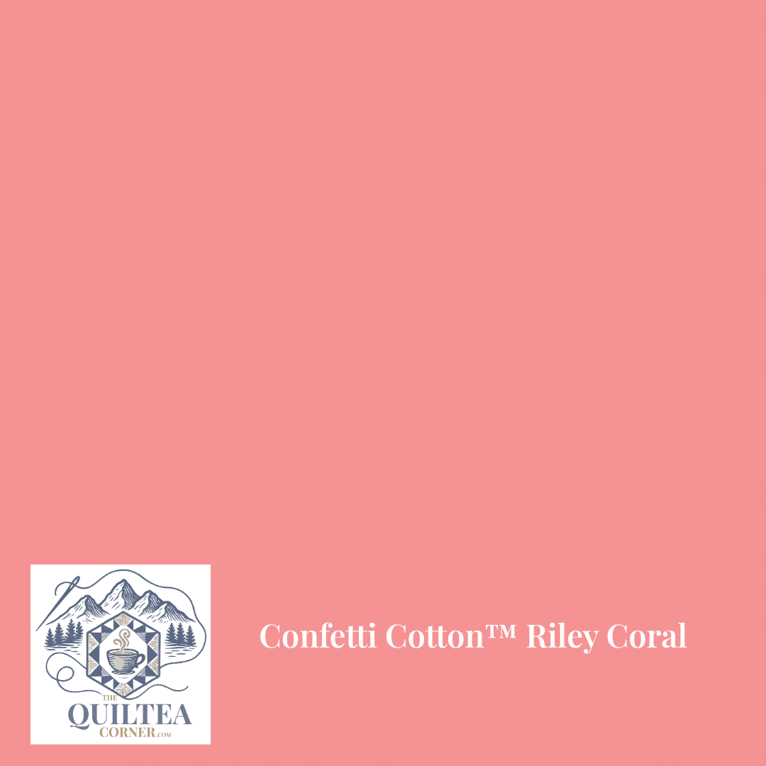 Confetti Cotton™ Riley Coral - The QuilTea Corner