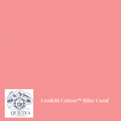 Confetti Cotton™ Riley Coral - The QuilTea Corner