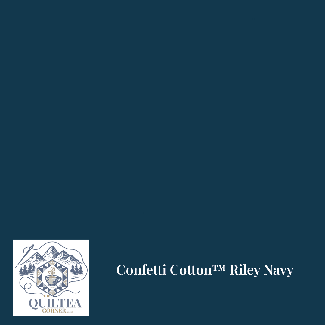Confetti Cotton™ Riley Navy - The QuilTea Corner