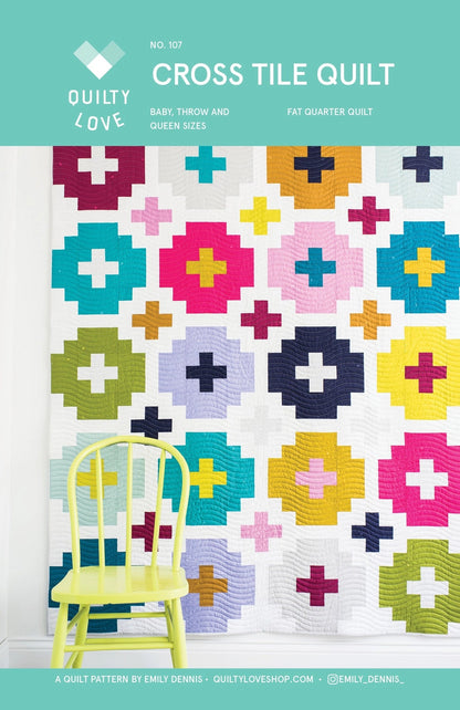 Cross Tile Quilt PAPER Quilt Pattern - The QuilTea Corner