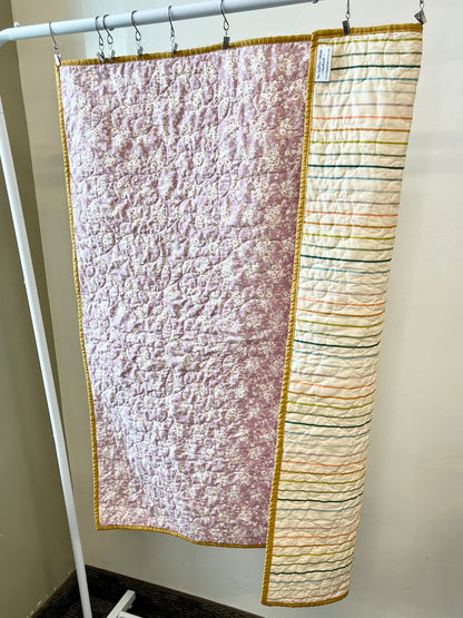 Daisy Floral Baby Quilt and "Will You Be My Friend?" Book Bundle - The QuilTea Corner