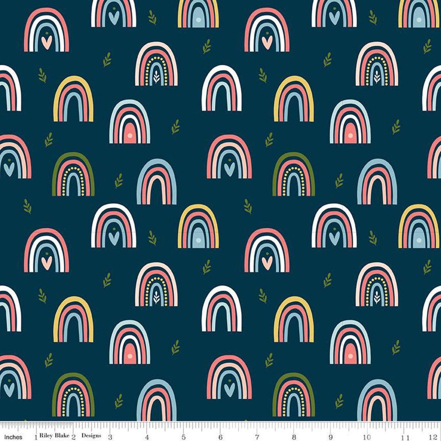 Day in The Life Rainbow | Oxford 1/2 yard - The QuilTea Corner