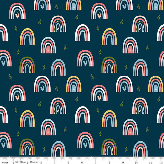 Day in The Life Rainbow | Oxford 1/2 yard - The QuilTea Corner