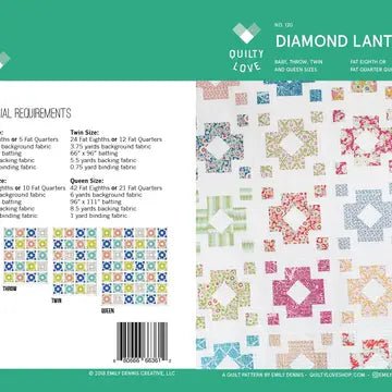Diamond Lanterns PAPER Quilt Pattern - The QuilTea Corner