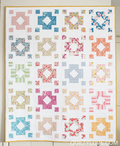 Diamond Lanterns PAPER Quilt Pattern - The QuilTea Corner