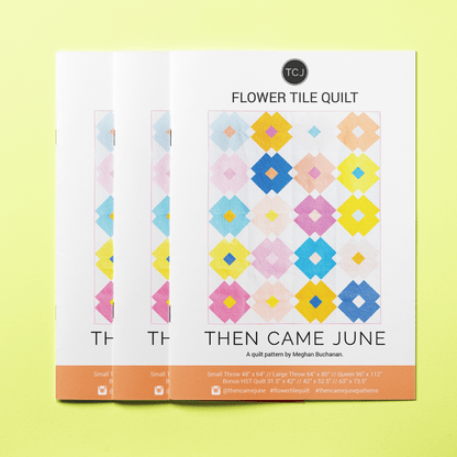 Flower Tile Quilt Pattern - Printed - The QuilTea Corner