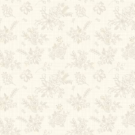 Gingham Cottage Tonal | Cream 1/2 yard - The QuilTea Corner