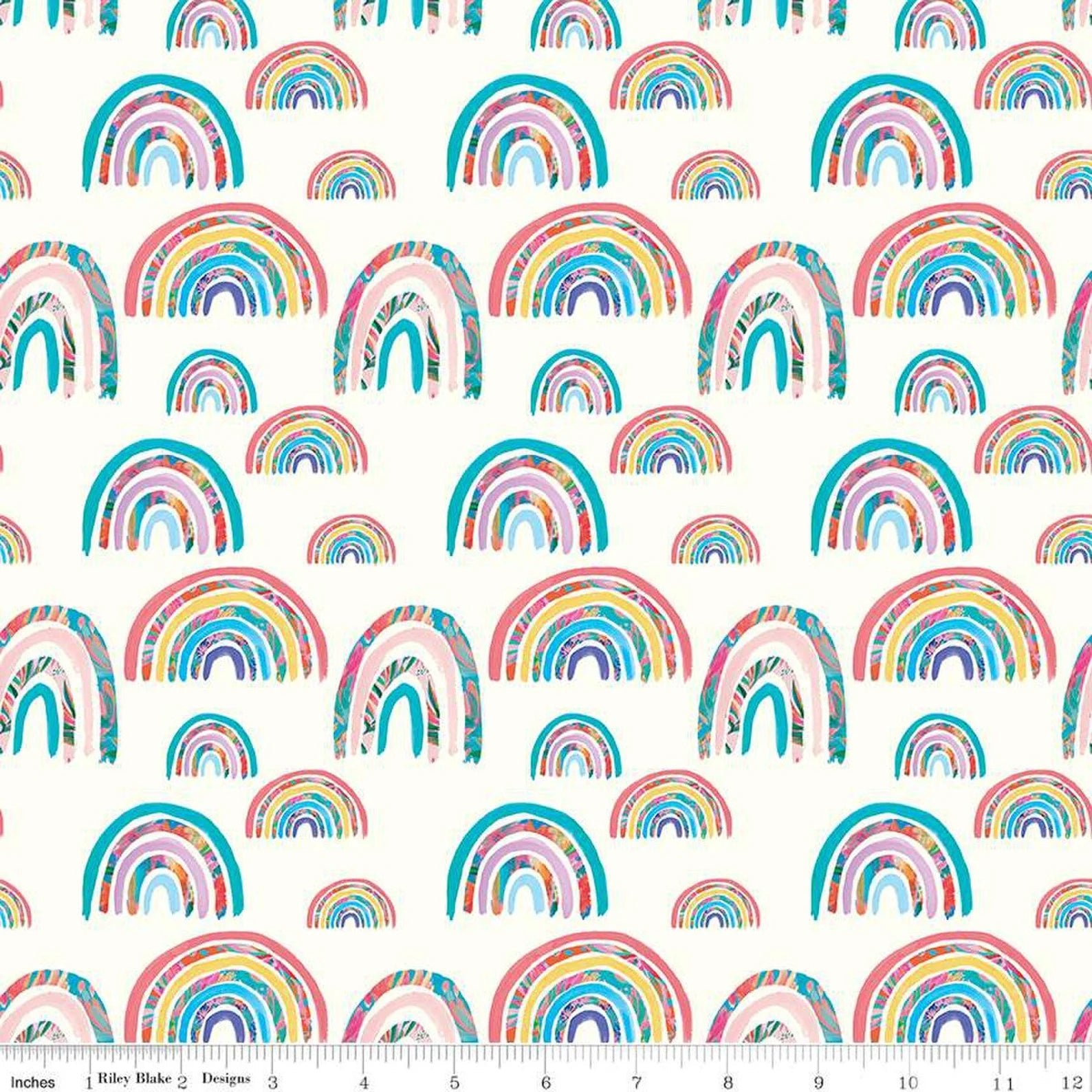 Kindness Always Rainbow | Cloud 1/2 yard - The QuilTea Corner