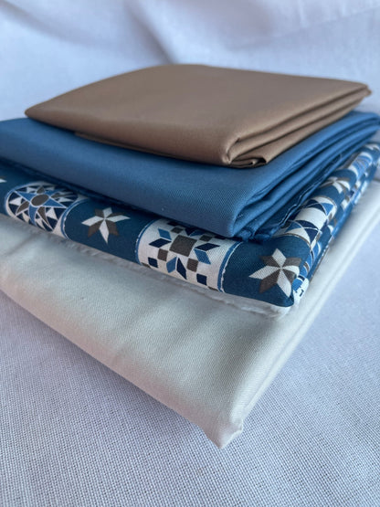 Louis Quilt Kit | Baby Size, All Fabrics Included - The QuilTea Corner